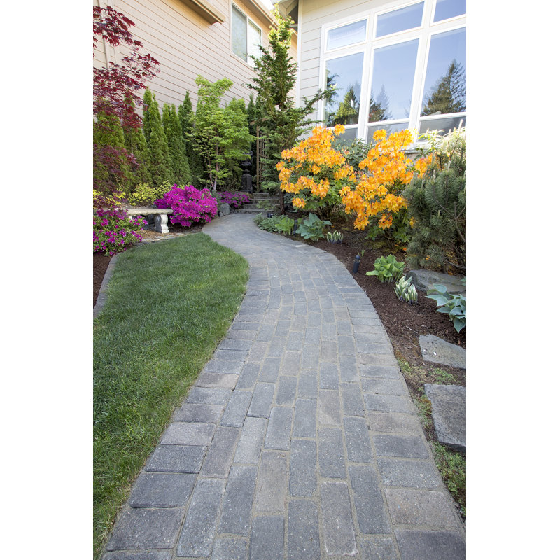 Garden Brick Paver Path - Wrapped Canvas Print, 122cm H x 81cm W