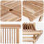 Solid Wood Patio Dining Set Table,-3577529