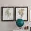 Farmhouse Pressed Flower I - Ensemble de 2 peintures sur toile encadrées-1589339749-1589339758