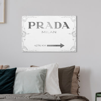 Milan Sign - Textual Art on Canvas