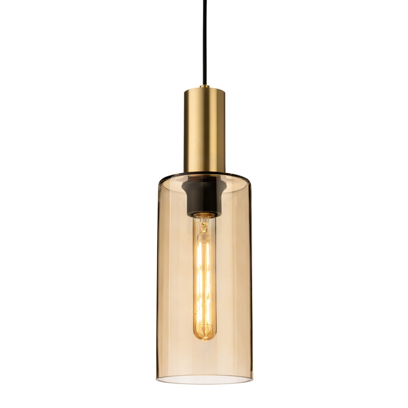 1 - Light Satin Brass Kitchen Island Pendant