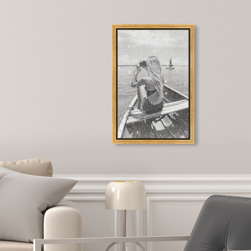 Frame Of Solitude Print by Oliver Gal, 31"H x 21"W, Gold Floater Frame