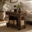 Petite table basse avec roulettes, table d'appoint multifonctionnelle rotative à 360 °, table de bout roulante avec compartiment de rangement, table de chevet mobile pour le salon, la chambre et le mobilier de maison-132523501