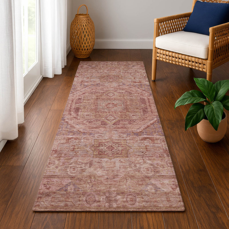 Premium Machine Washable Lubbers AMF1743 Global Rug, Runner 2'3" x 7'6"