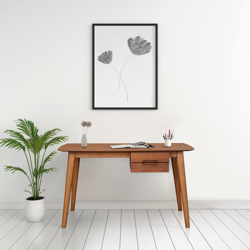 Galina Solid Wood Base Writing Desk