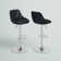 Nials Swivel Upholstered Counter Stool with Metal Frame