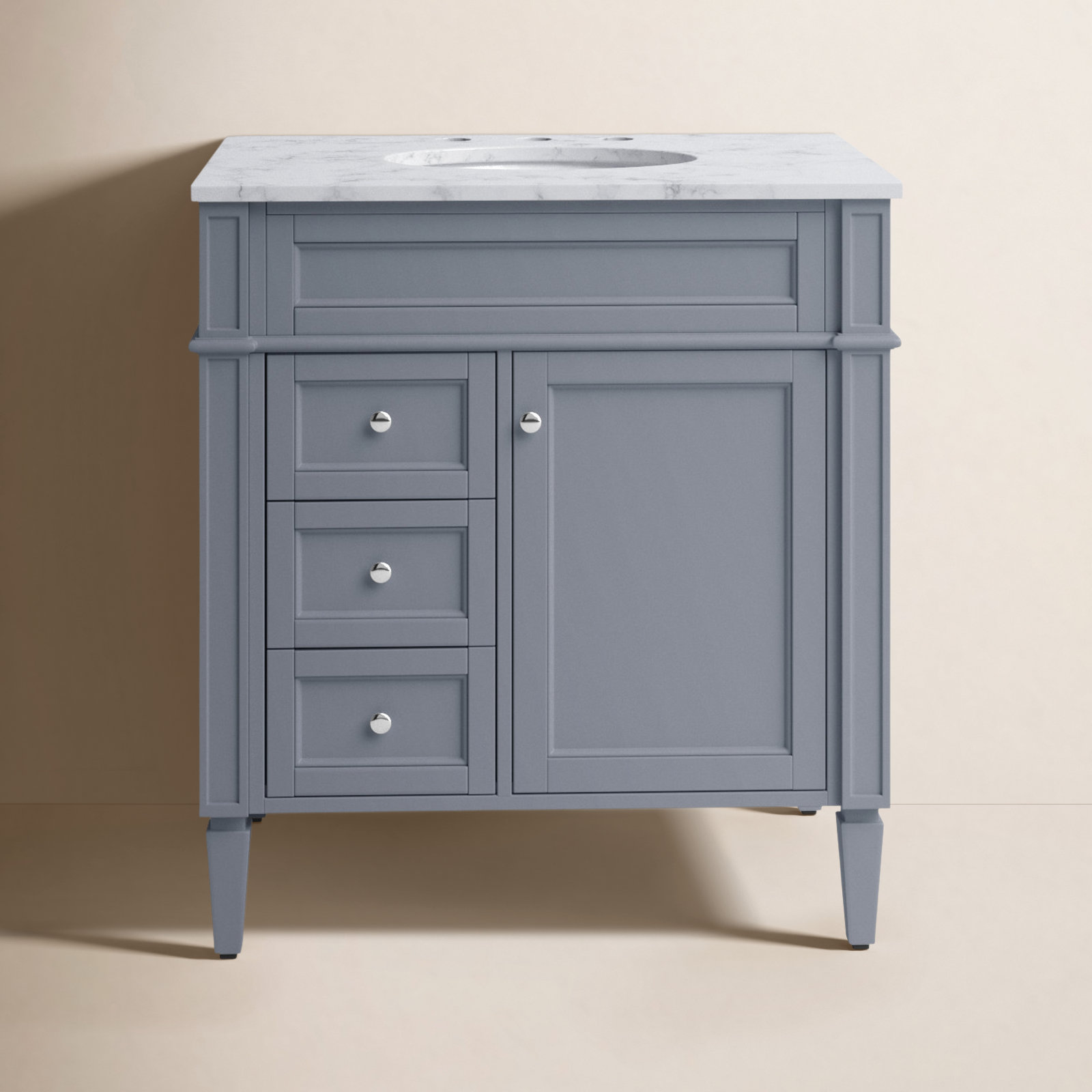 Rivers 32'' Single Bathroom Vanity, Gray