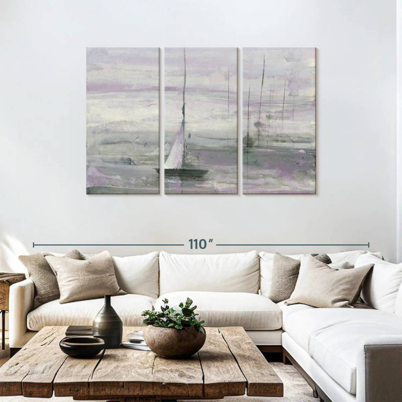 Voile Mehar - mauve, H 48 po x l 74 po
