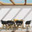 Kona 66"W Solid Acacia Contemporary Outdoor Dining Table with Slatted Top