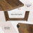 Executive Desk For Home Office, Industrial Rustic Computer Table