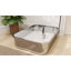 XXL Stainless Steel Litter Tray Enclosed Cat Litter Box with Cover