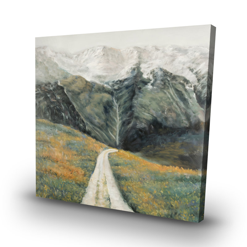 Mountainous landscape - 32"x32" art on canvas