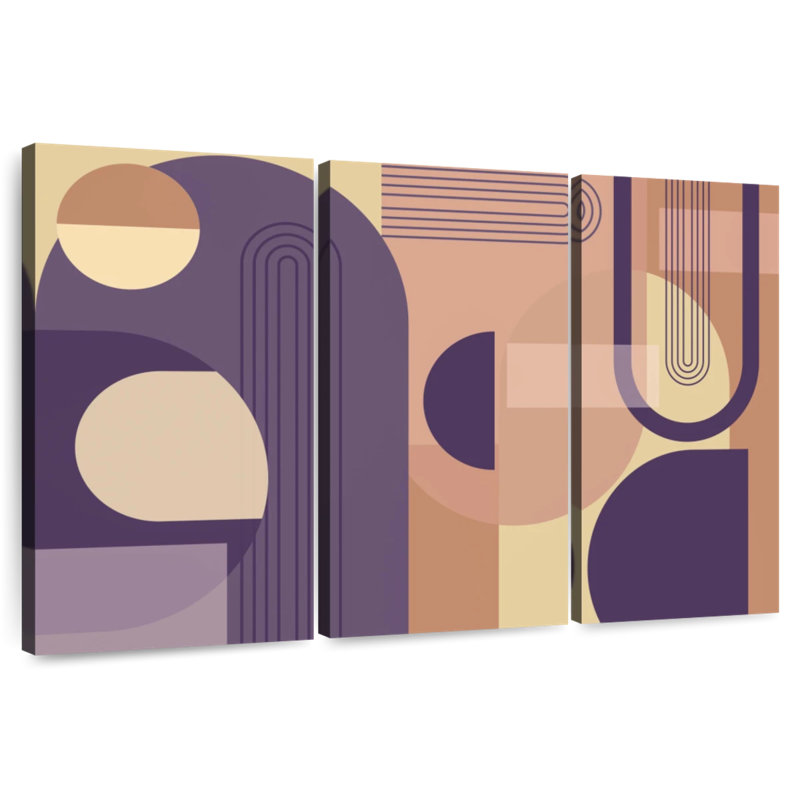 Avery Abstract Arches Purple, 48" H x 74" W