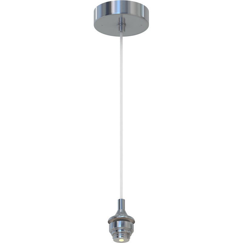 Espirit 1-Light Integrated LED Indoor Brushed Nickel Mini Bare Hanging Pendant
