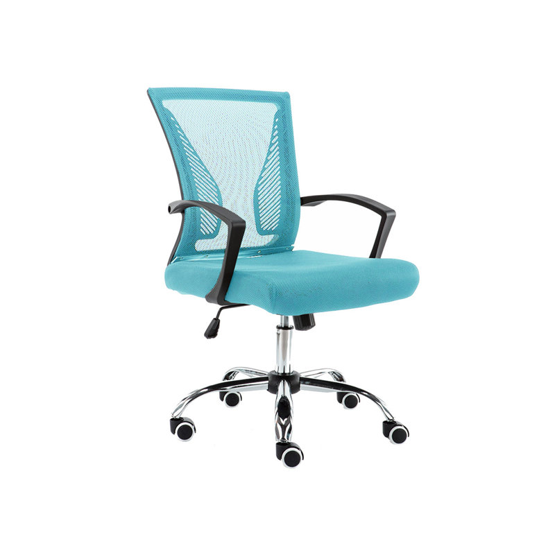 Mashea Mesh Task Chair, Silver, Aqua