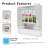 LED Bathroom Medicine Cabinet With Single-Color White Light ,Anti-Fogging ,Easy To Install Aluminum-Plastic Cabinet.