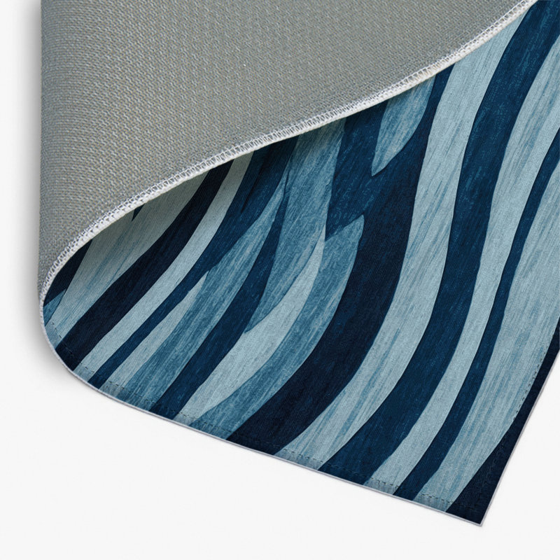 Tapis intérieur et extérieur bleu Nature, Rectangulaire 2 pi x 3 pi