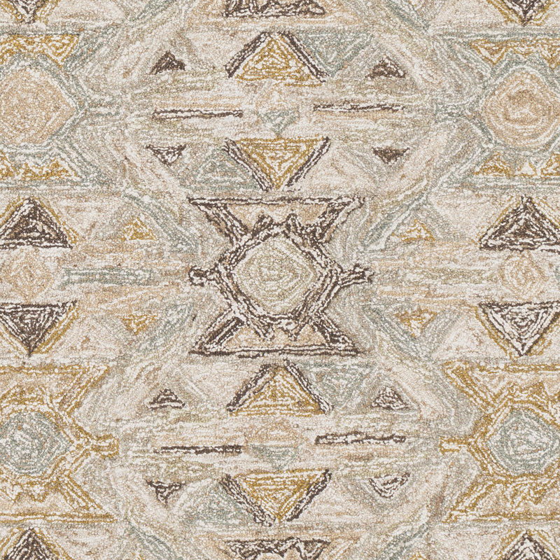 Viscose Geometric Indoor Rug, Rectangle 5' x 7'6"