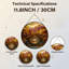Panneau de vitrail 12 "H Autumn Landscape