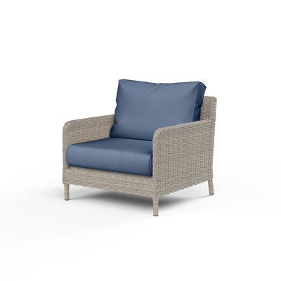 Chaise longue d'extérieur Manhattan avec coussins Sunbrella