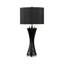 Tanveer Table Lamp with Glass Base For Bedroom Furniture, Bedside Buffet Lamp with Linen Shade-394403149-383596674-383596673