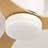 52-Inch Ceiling Fan With Light, Ultra-Slim Flush-Mount Design, 3 ABS Plastic Blades, Remote Control Included, 6-Speed Adjustment, Reversible DC Motor, Quiet Operation, Ideal For Bedrooms, Indoor/Outdo-126007610