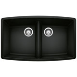Performa Silgranit 33" L x 20" W Double Bowl Granite Composite Undermount Kitchen Sink