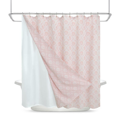 Shower Curtain,Soft Touch, Water-Repellent (Blue)