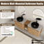 Ensemble de meuble-lavabo double 72 po avec plateau en pierre reconstituée Eaton-1903548701-1910506814