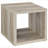 Flint Distressed Pine Square Engineered Wood Side End Table