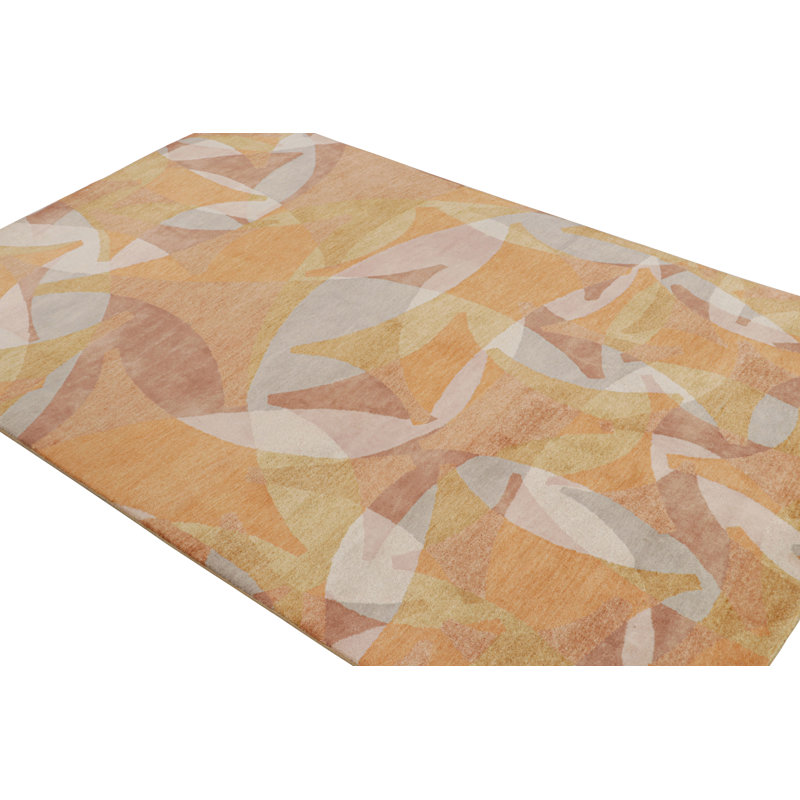 Handmade Silk and Wool Area Rug