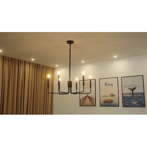 Roxsanne 6 - Light Dimmable Classic / Traditional Chandelier
