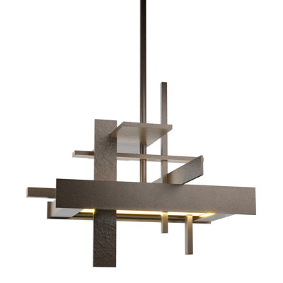 Planar 8.4" H 1 - Light Kitchen Island Geometric LED Pendant
