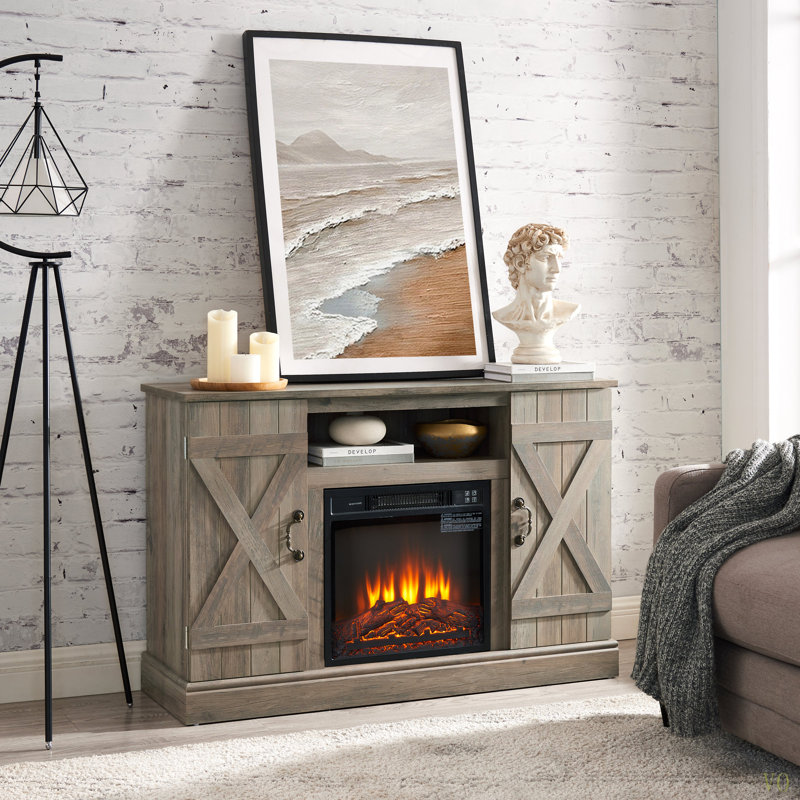 Meuble télé Farmhouse Classic, Oui, Double gris délavé