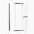 Corner Shower Enclosure 36 In. W X 72 In. H Frameless Neo-Angle Shower Enclosure, 1/4" (6Mm) Clear SGCC Tempered Glass, Pivot Shower Door In Matte Black,Shower Base Not Included-123272796