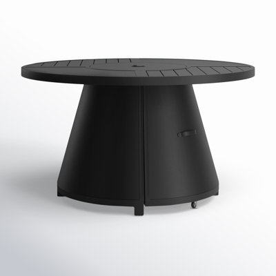 Everlee Aluminum Round Fire Pit Table