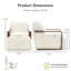 Fauteuil d'appoint rembourré à poils longs Harry-2047849228