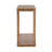 Seder with sturdy base and bottom shelf