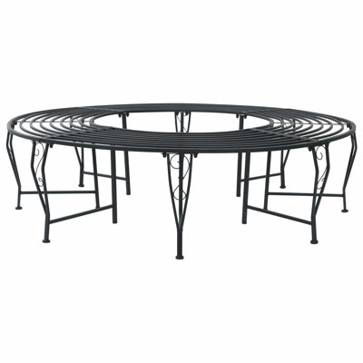 160 cm W Steel Tree Bench