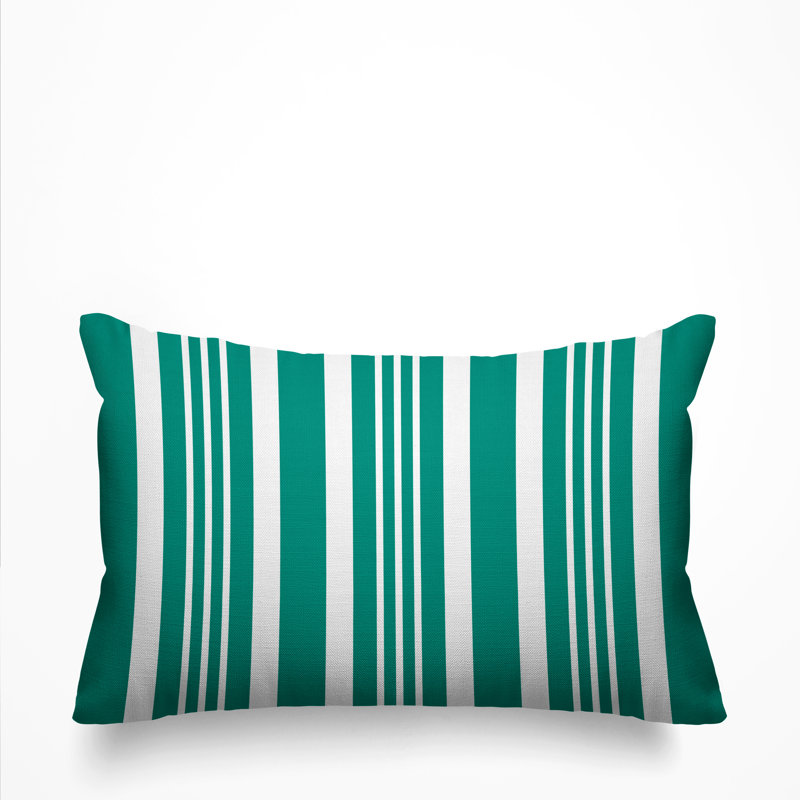 Housse et insert de coussin rectangulaire d'extérieur Healthcliff, Bleu sarcelle