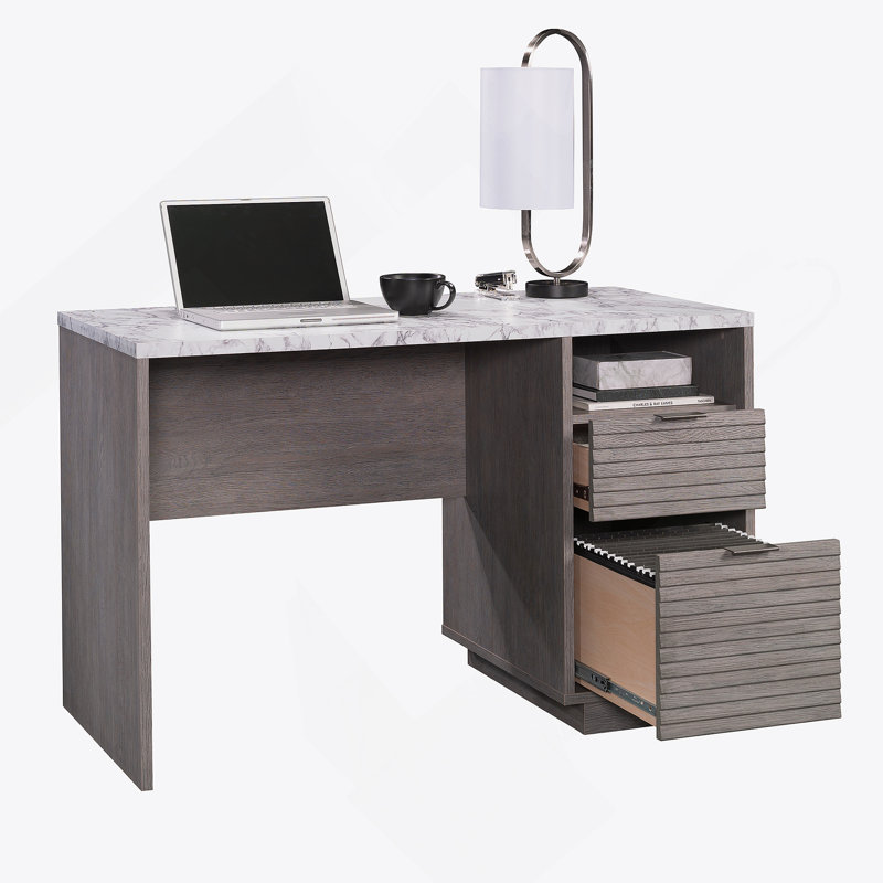 Bureau, finition gris moyen