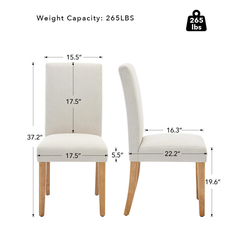 Solid Wood Accent Stool, White