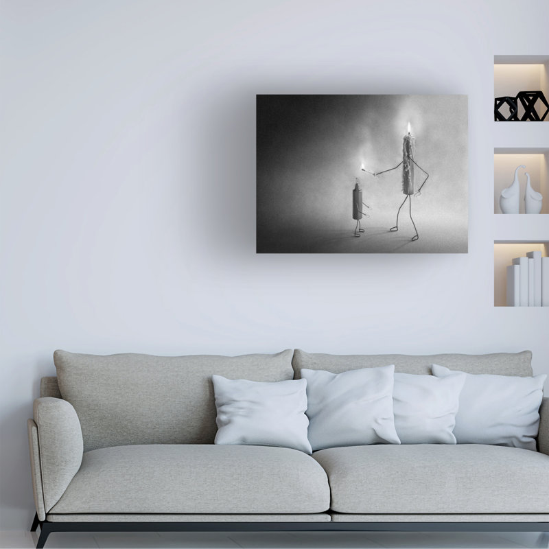 Giorgio Toniolo Baptism Of Fire Canvas Art, H 14 po x l 19 po