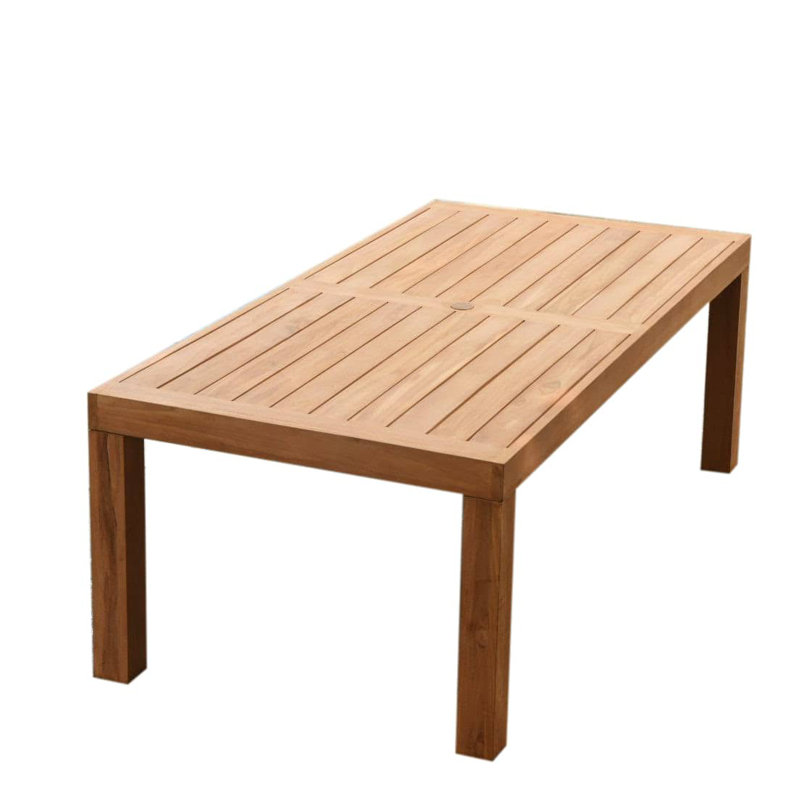 Kissling Outdoor 11 - Piece Teak Dining Set, 6