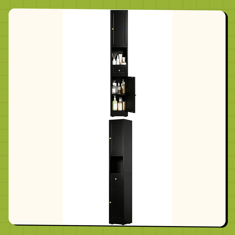 Armoire de rangement de 71 pouces de hauteur pour salle de bain