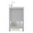 43'' Single Bathroom Vanity with White Quartz Top-55794980