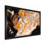 Orange et vagues de marbre noir I - peinture sur toile-67231390-67231397