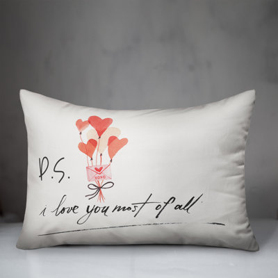 Valentines Balloons Throw Pillow