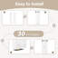  Pas de panneaux d'assemblage, double porte de grange pliante double en bois manufacturé blanc avec portes de placard avec quincaillerie-98430395-124910213