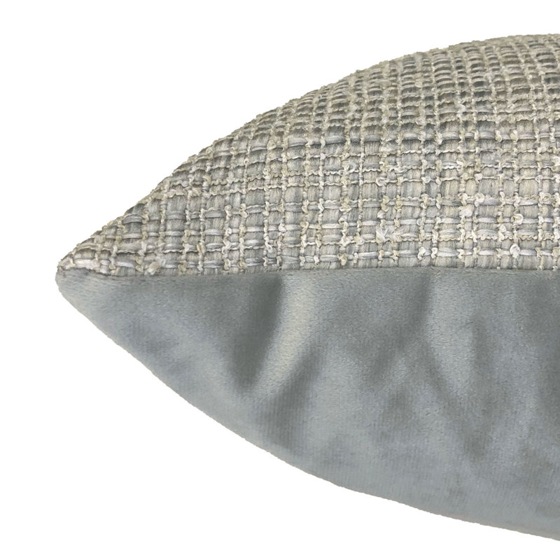 Chester Rectangular Pillow Cover & Insert, Silver